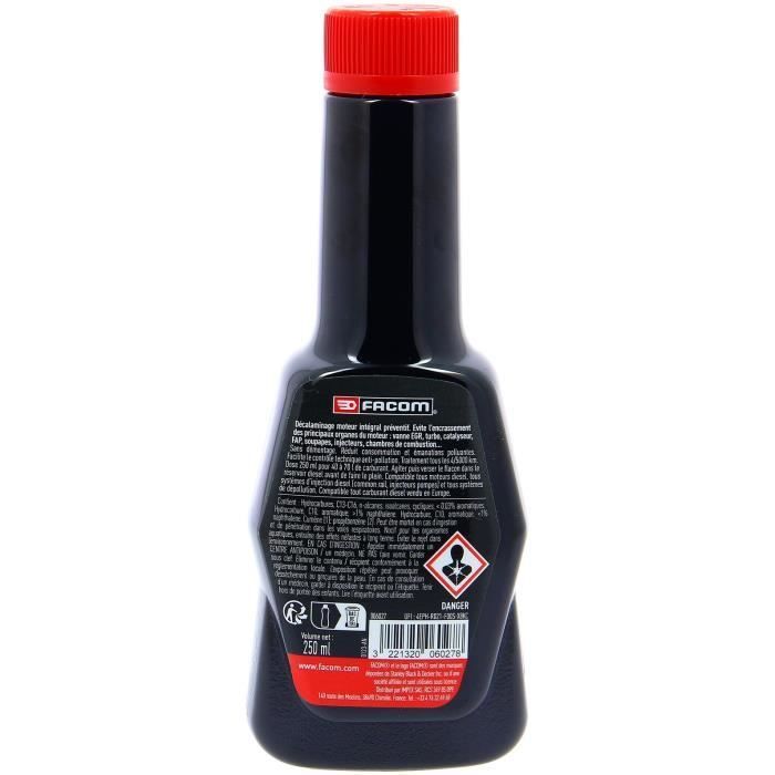 Decarbonizzazione preventiva dei motori diesel 250 ml - FACOM - valvole, combustione, valvola EGR, convertitore catalitico, filtro antiparticolato