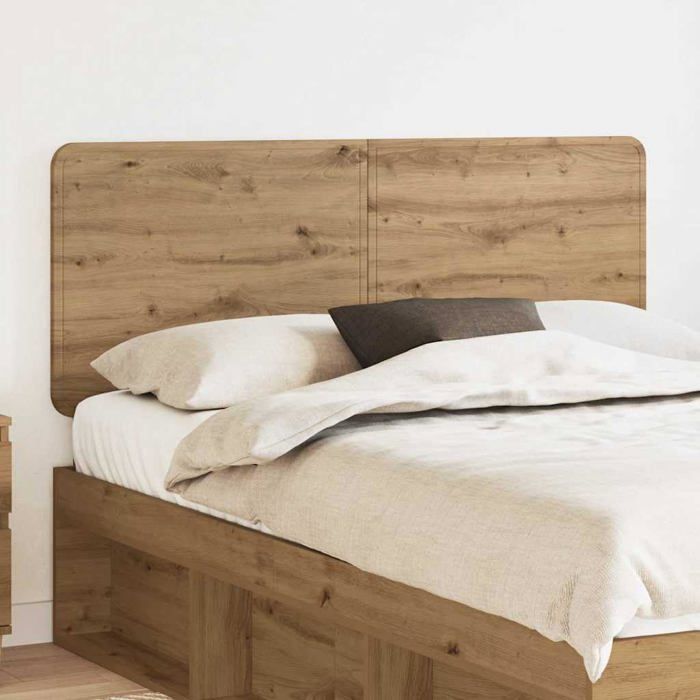 Tête de lit moderne en bois d'ingénierie - vidaXL - Chêne artisanal - 163x3x100 cm - Durable - Facile à nettoyer