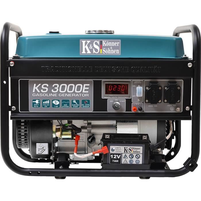 Generador - Konner & Sohnen - KS 3000E - 3000W - Gasolina - Manual