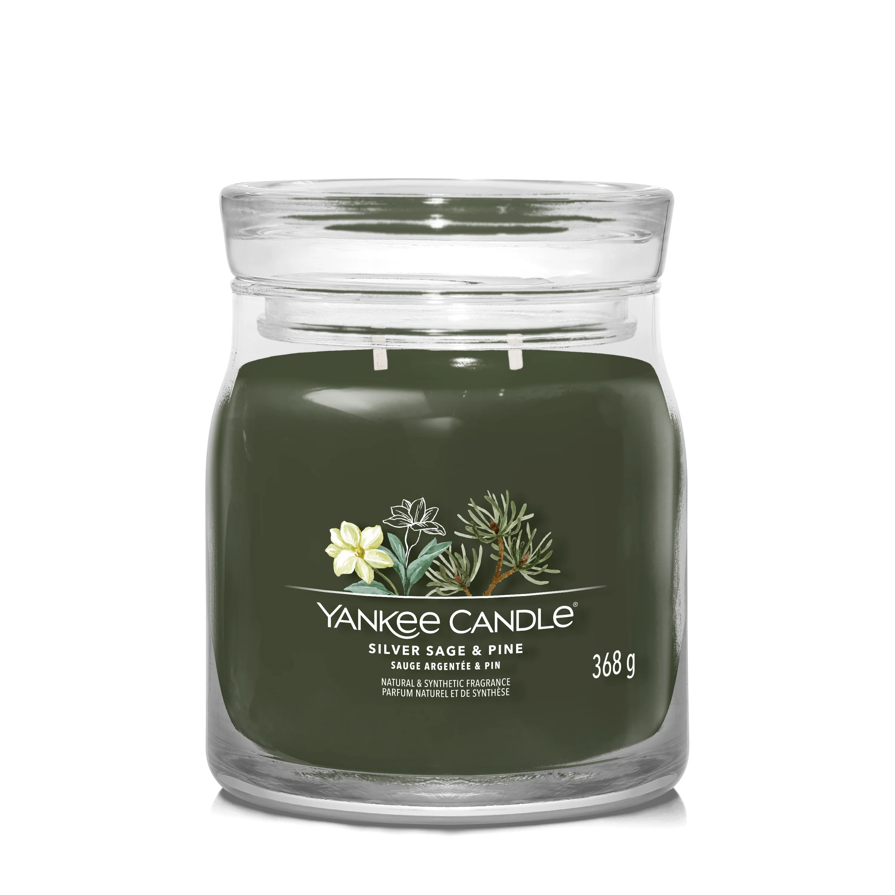 Signature Jar Candles Silver Sage & Pine - Candela Profumata