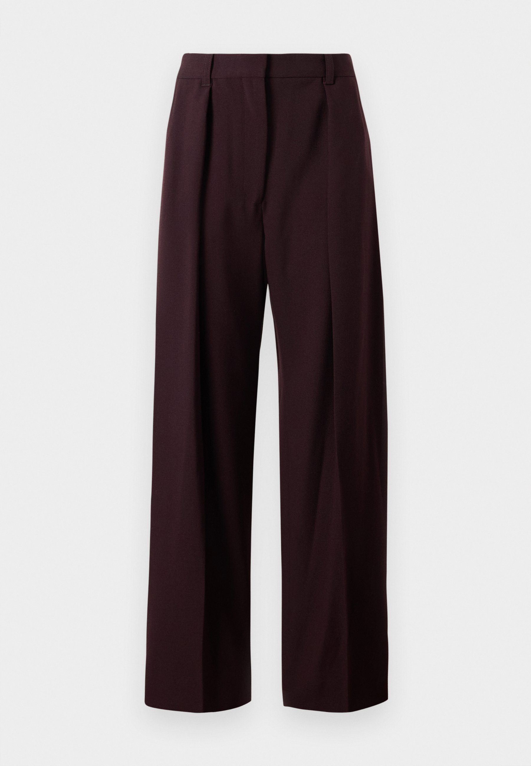 Victoria Beckham broek met wijde pijpen - Broek - diep mahonie