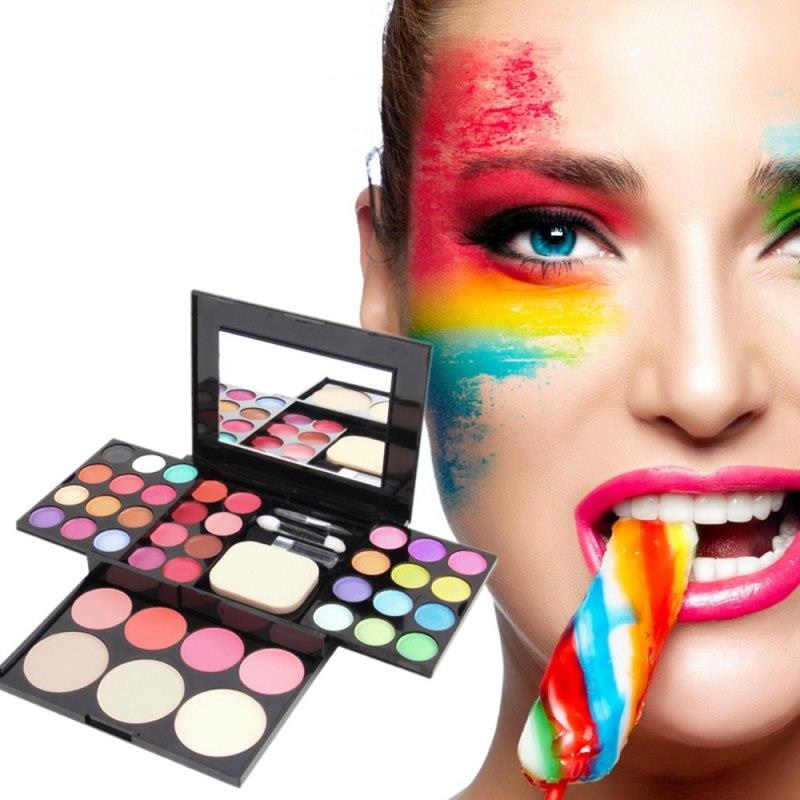 Ensemble de 10 pinceaux de maquillage en caoutchouc pour fond de teint, sourcils et fard à paupières. Outils de maquillage dfdf