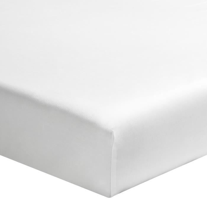 Protector de colchón blanco con forro polar, 90x190 cm - Origen - Protección de ropa de cama