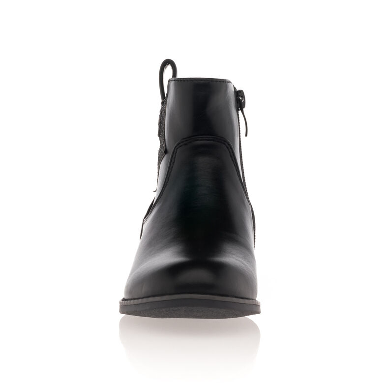 Schwarze Mädchenstiefel/Stiefeletten