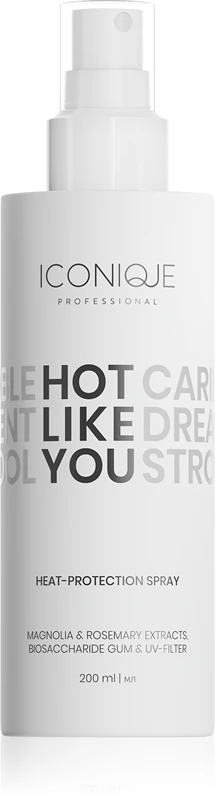ICONIQUE Professional HOT LIKE YOU Spray de proteção térmica para penteados com ferramentas térmicas