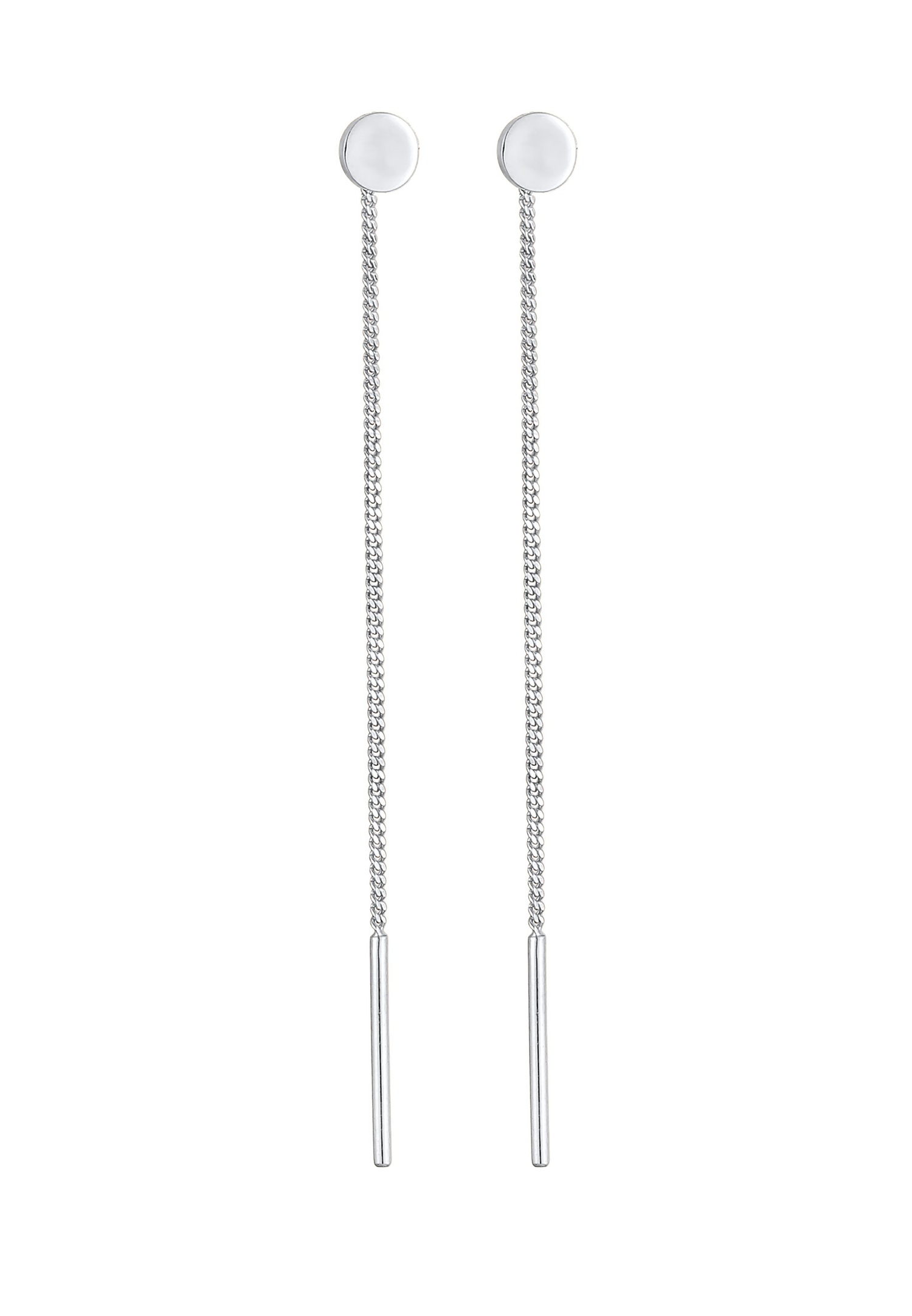 Elli Femmes Pendentif d'oreilles Plaquette Basique en Argent Sterling 925