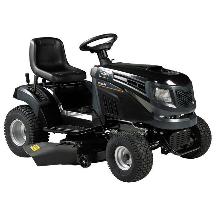 Texas Equipment XC140-98 Riding Lawn Mower: This riding lawn mower is suitable for lawns from 2000 to 3500 m². The TEXAS XC140-98 is a