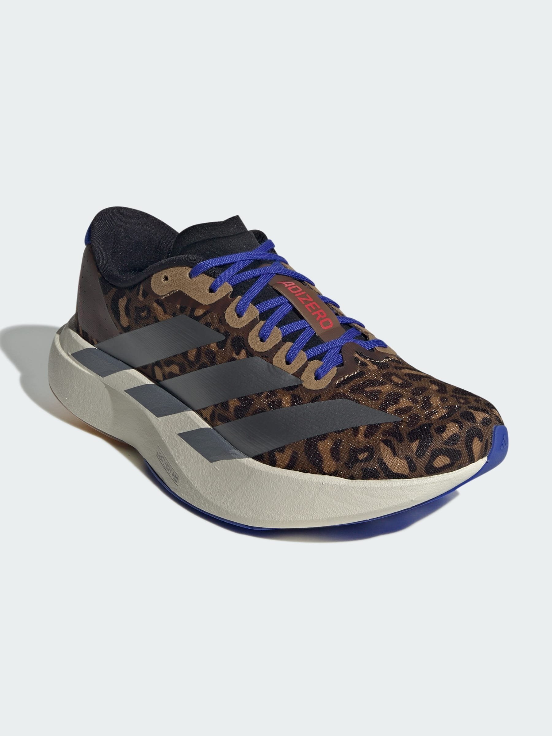adidas Performance ADIZERO EVO SL W - Løpesko - preloved brown iron met lucid blue