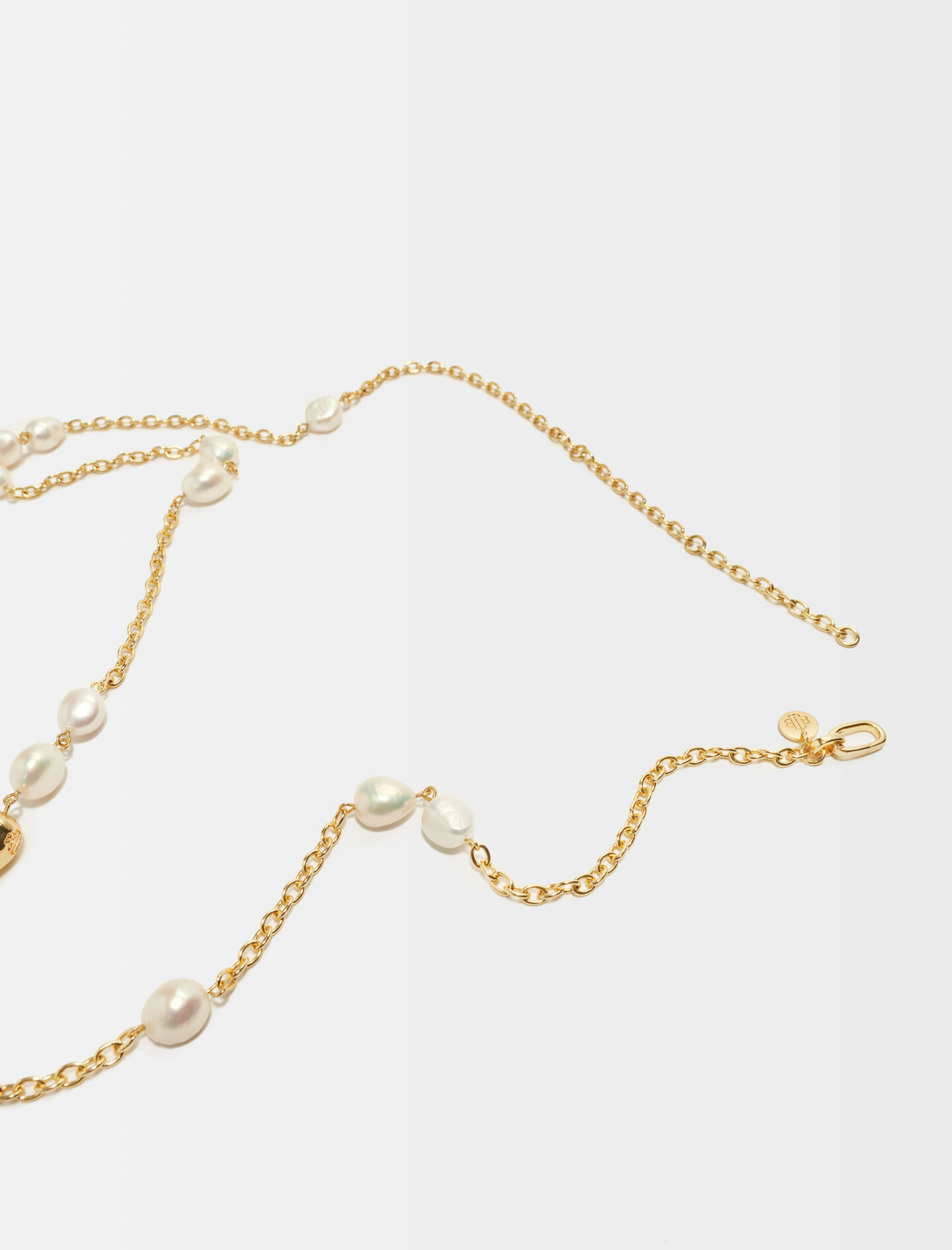 Halsketting met gekweekte parels - Goud