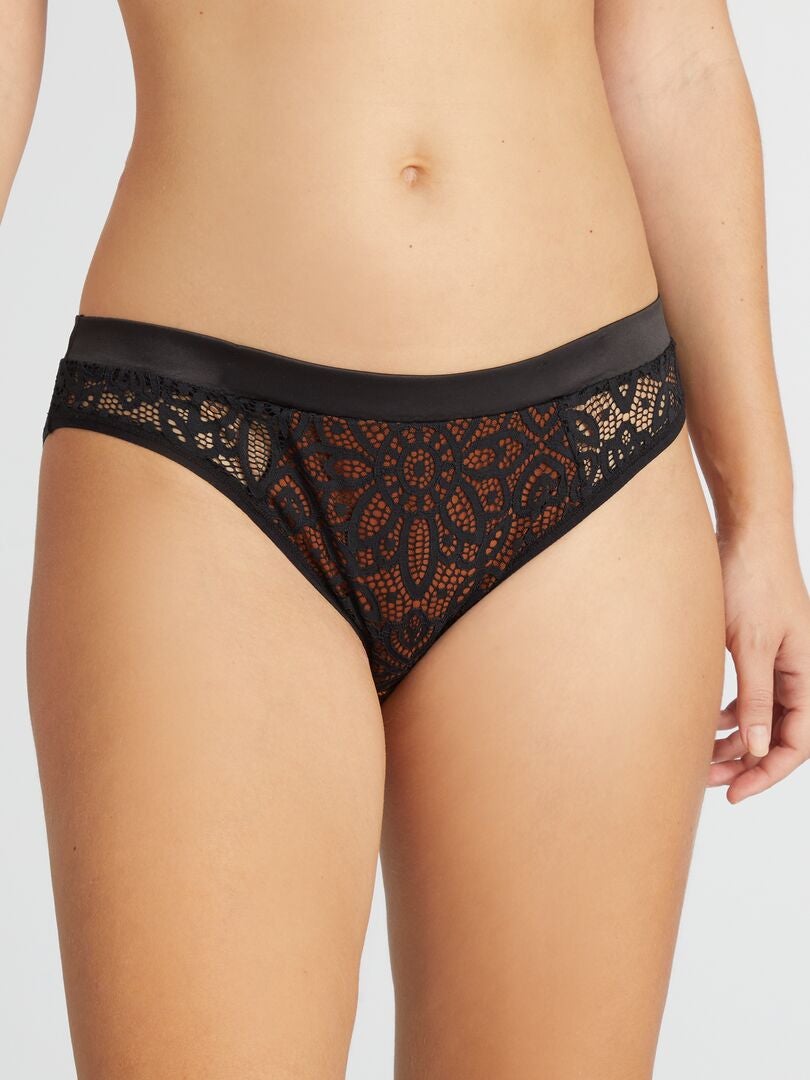 Braguita de encaje 'Envie de Lingerie' - - NEGRO