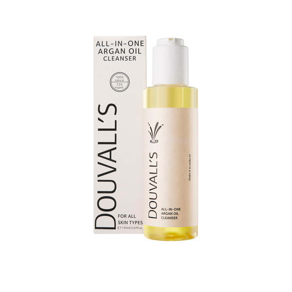 Detergente viso biologico all-in-one all'olio di argan di Douvall, 150 ml