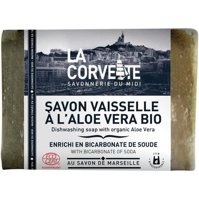 LA CORVETTE Afwasmiddel verrijkt met bicarbonaat en biologische aloë vera - 200 g