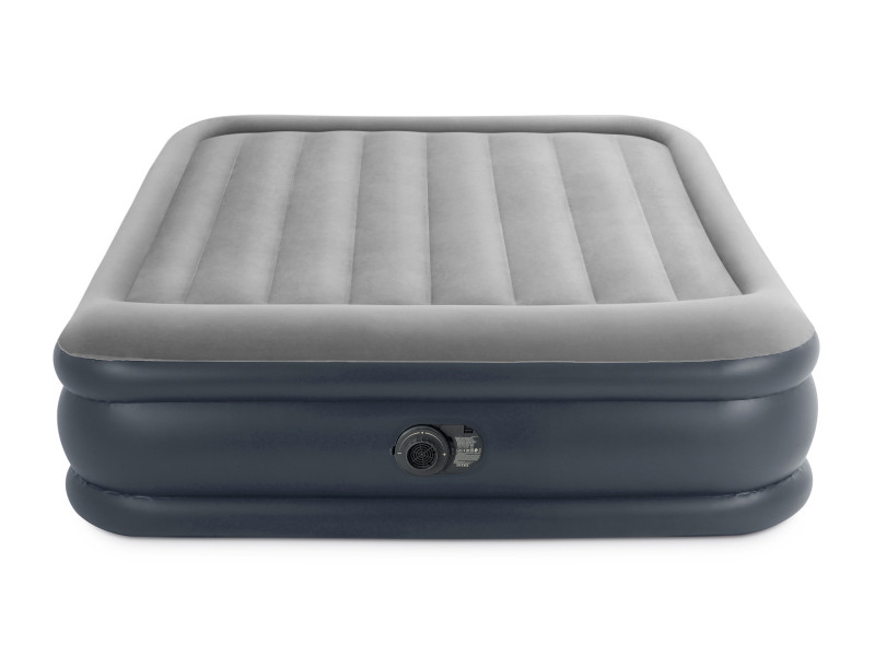 Materac dmuchany Intex dwuosobowy z wbudowaną pompką 203x152x42 cm