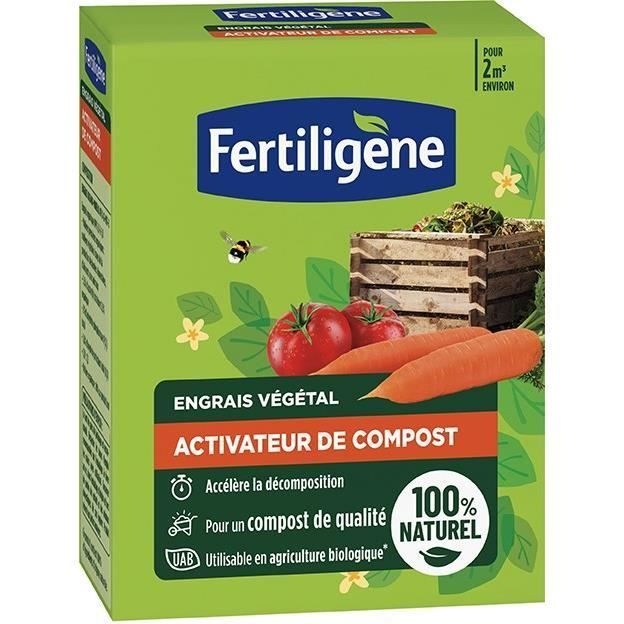 Activador de compost FertiLigene - FACOMP12 - 1,2 kg - Acelera la descomposición de los residuos
