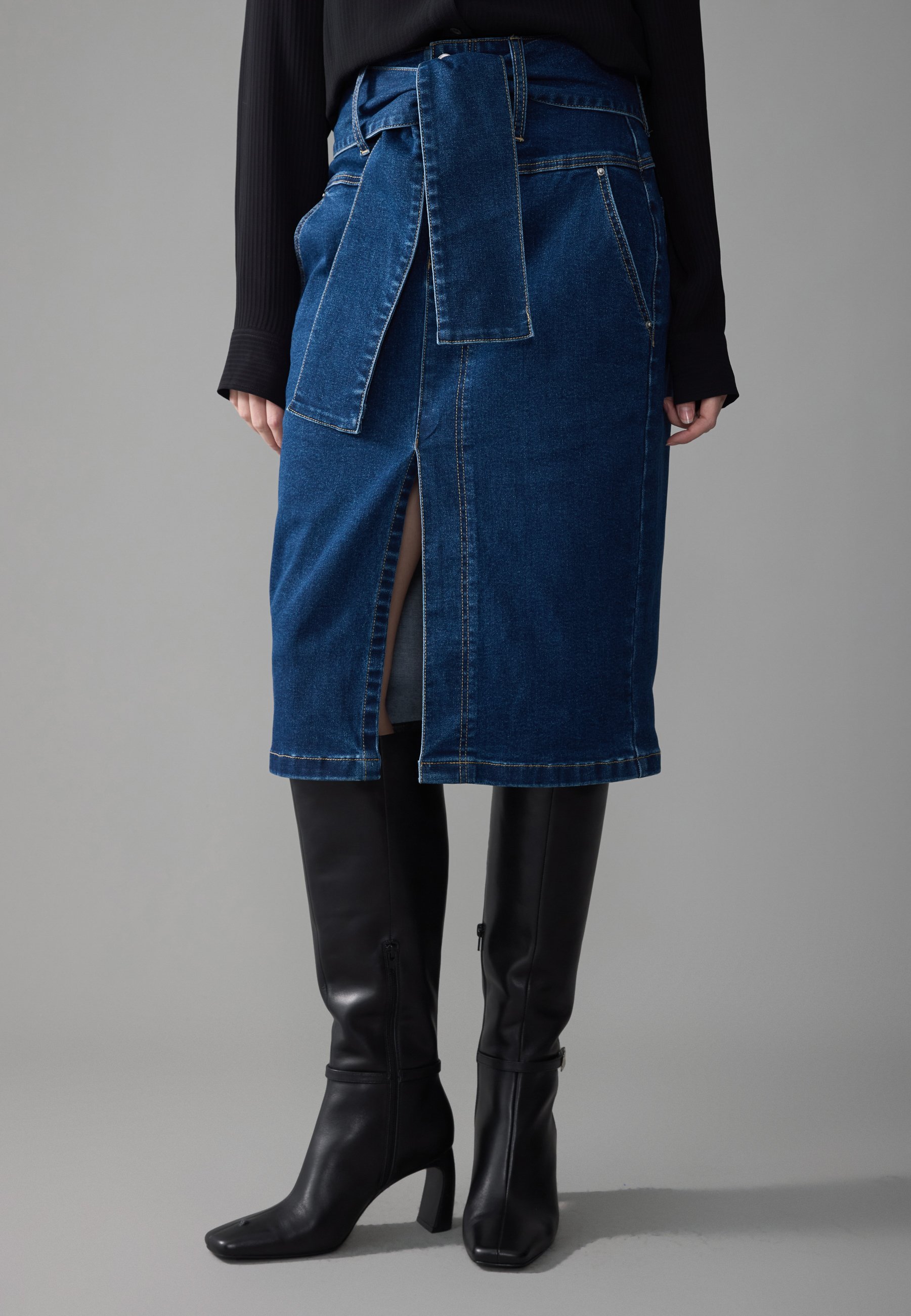 Zign Studio A-lijn rok - donkerblauw