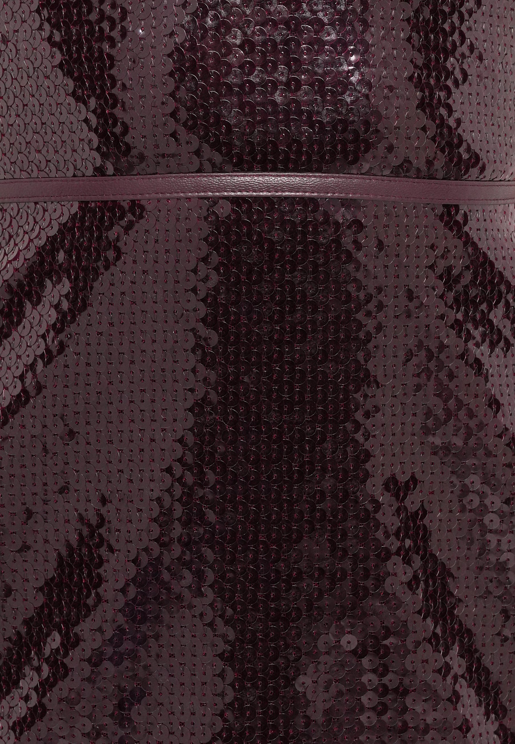 David Koma CAMI MINI JURK MET PAILLETTEN - Cocktailjurk / Feestjurk - bordeauxrood