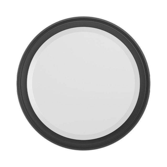 Applique da parete rotonda a LED da 18W, nera, 3 in 1, IP65, con sensore di movimento.
