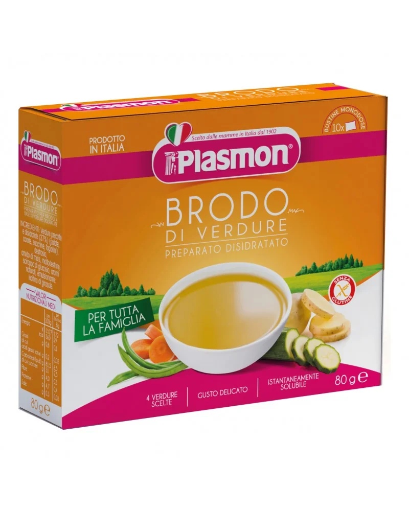 PLASMON Plasmon Gedroogde groentebouillon 80 g Voor het hele gezin