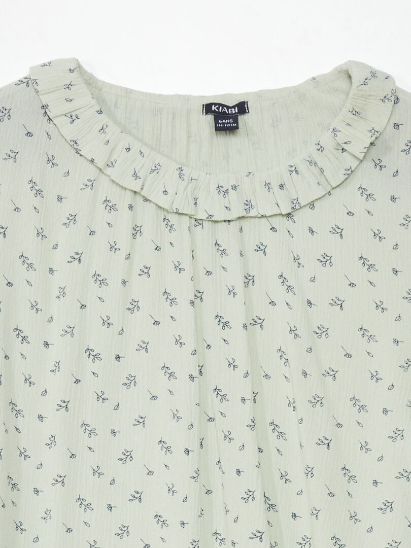 Bedrukte blouse - So Easy - GROEN