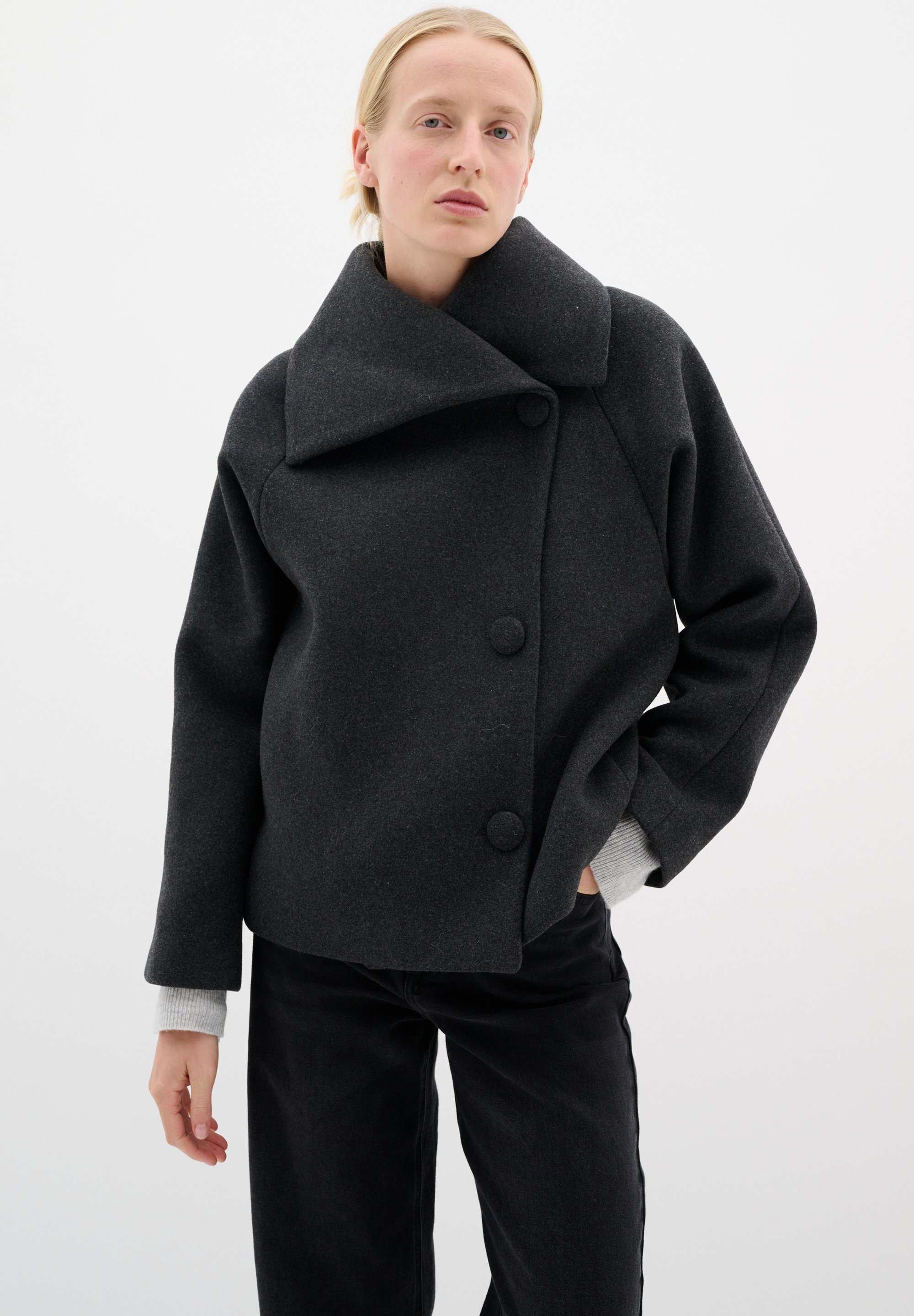 InWear PERRY - Leichte Jacke - Dunkelgrau meliert