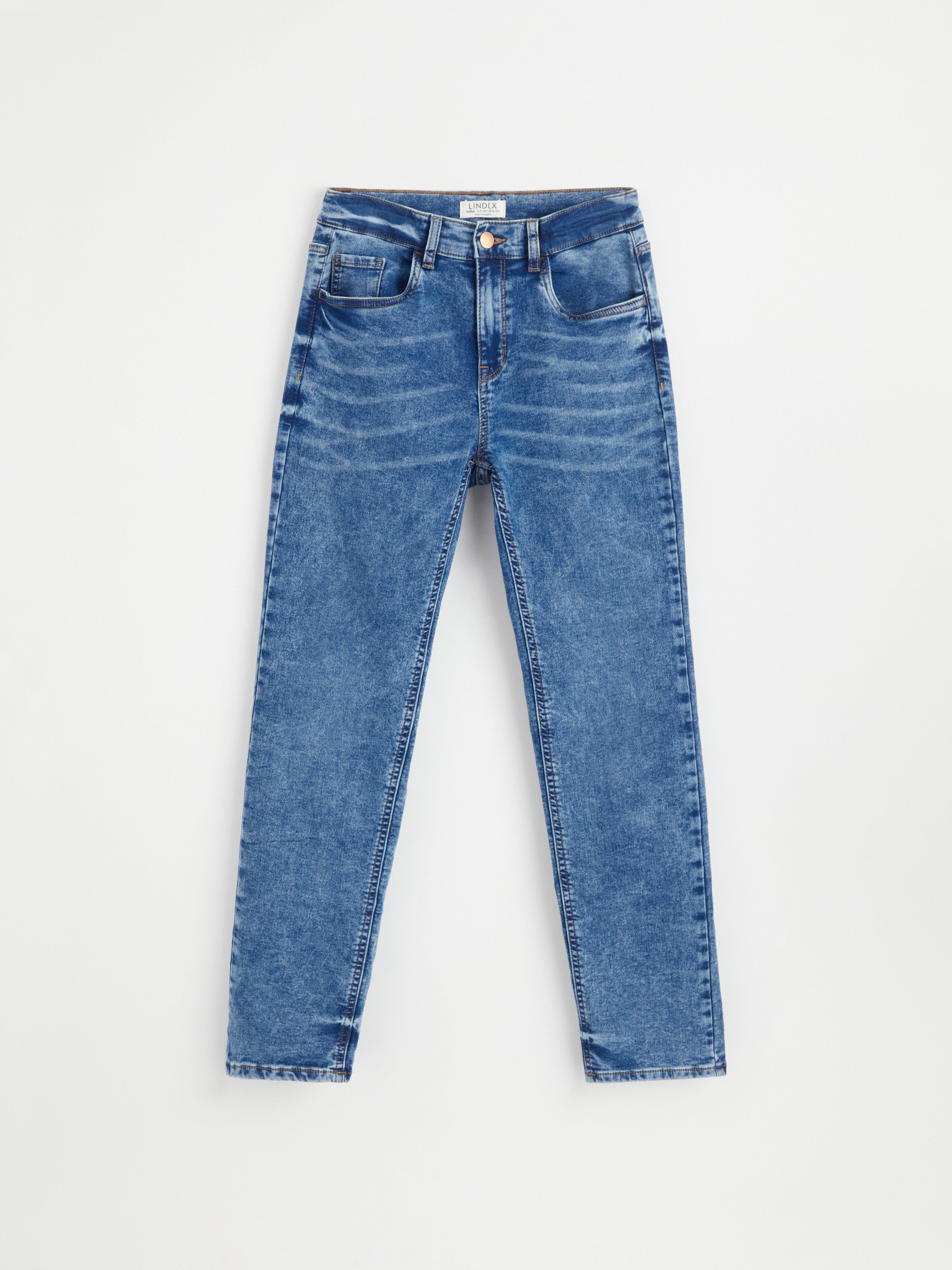 STAFFAN Calça jeans reta em malha com cintura normal. Denim