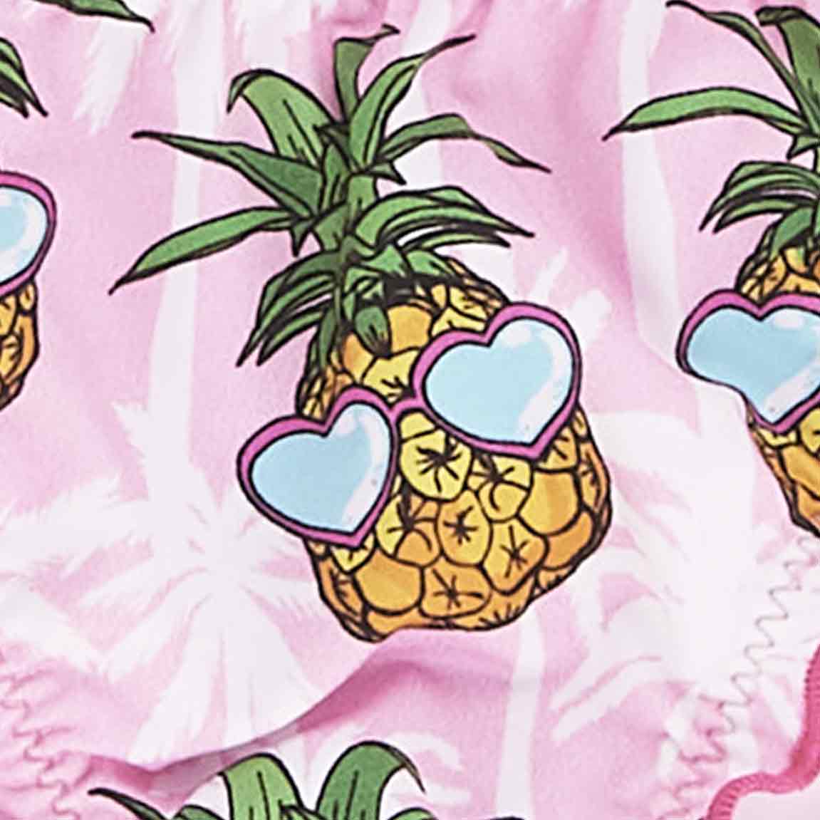 Babybikini met bandje met ananasprint