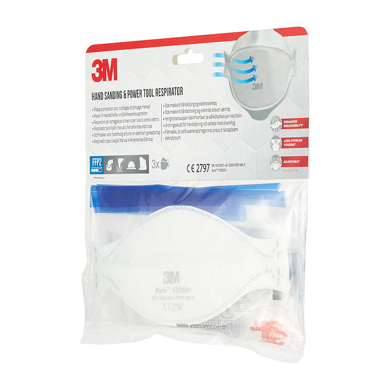 3M Støvmaske 3-pk 9320C3 FFP2, 3M