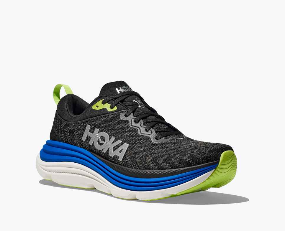 HOKA Gaviota 5 Negro / Azul cobalto eléctrico