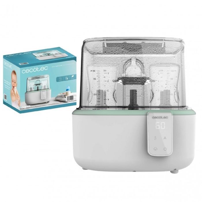 Cecotec Nana BabyCare Digital Sterilizer: Digital sterilizer for 6 bottles, with teat holder