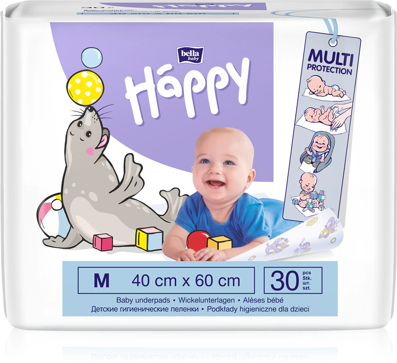 Tapetes descartáveis para troca de fraldas BELLA Baby Happy Baby