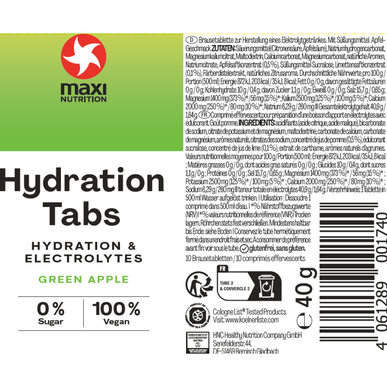 Maxi Nutrition Hydratační tablety se zeleným jablkem, 10 tablet