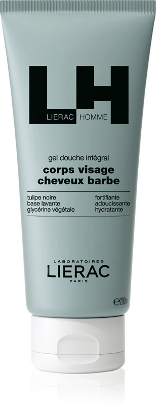 Gel de banho Lierac Homme Integral para rosto, corpo e cabelo.