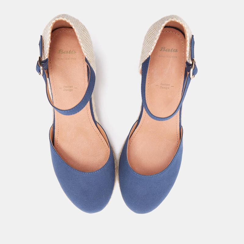 BATA espadrilles met sleehak van 8 cm voor dames
