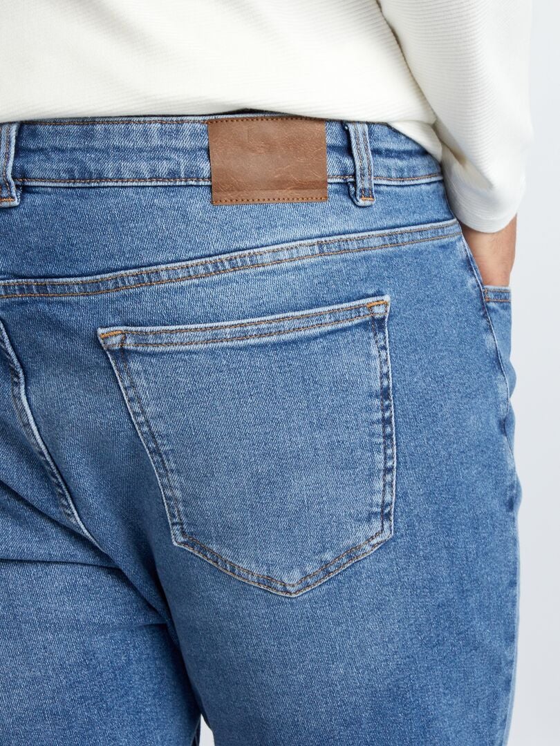 Calça jeans slim de 5 bolsos - AZUL