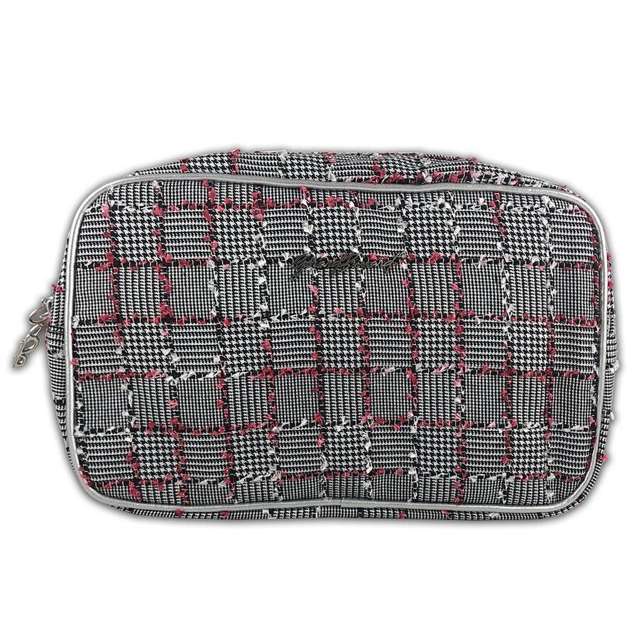 Beauty case/scatola da toilette Douglas Accessories, a quadri, rosa – 1 pezzo