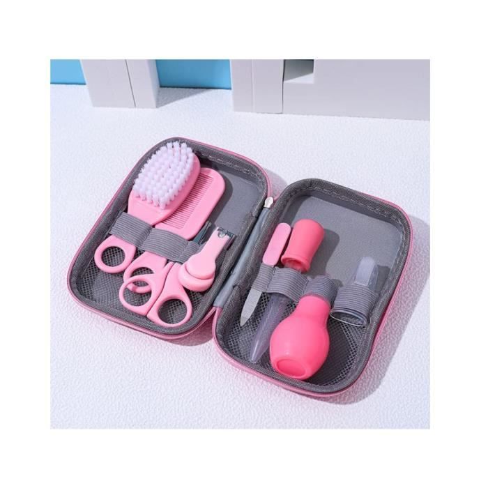 Kit de cuidado para bebés, neceser cómodo para bebés, accesorios higiénicos multifuncionales para viajes y el hogar.