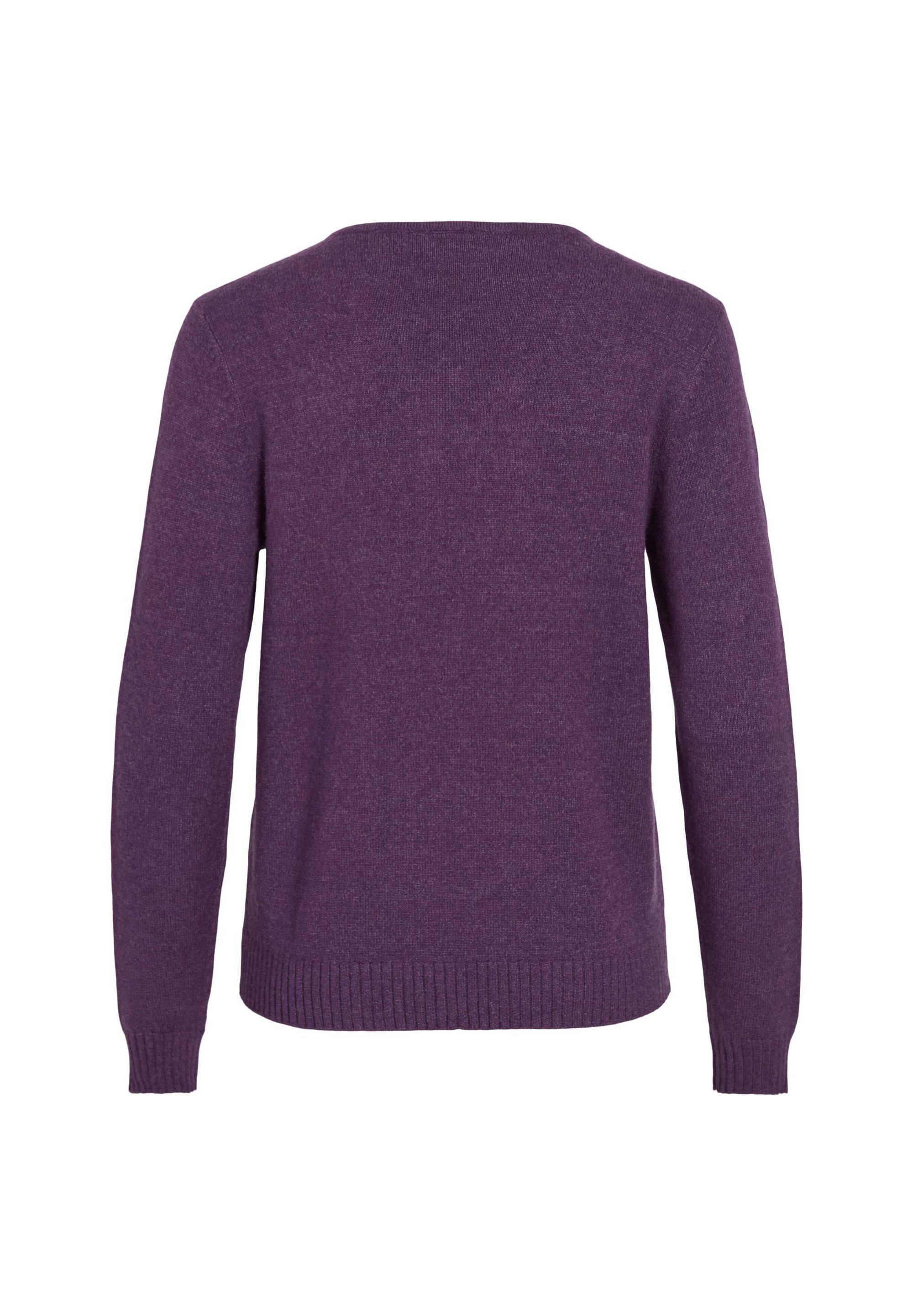 VILA VIRIL L/S V-NECK TOP - Maglione - viola imperiale