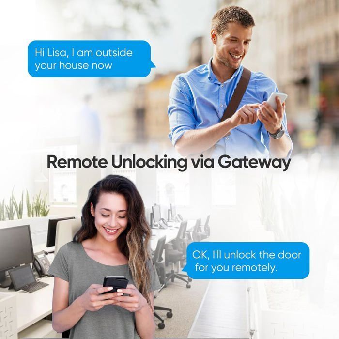 WELOCK WIFIBOX3 Passerelle Bluetooth Intelligente pour déverrouiller la Serrure Connectée et se connecter à Alexa