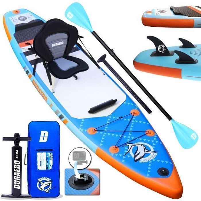 Inflatable Stand Up Paddleboard - SUP Board - 330 x 76 x 15 cm - up to 150 kg - blue