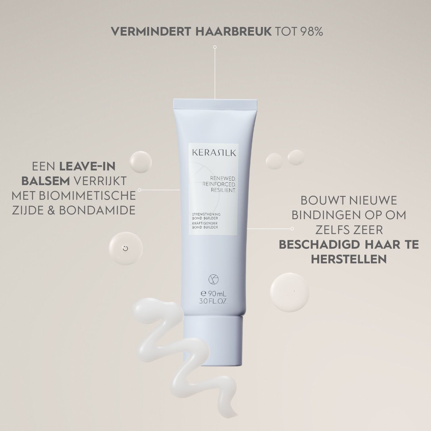 Sérum capilar KERASILK para fortalecer la estructura del cabello – 90 ml