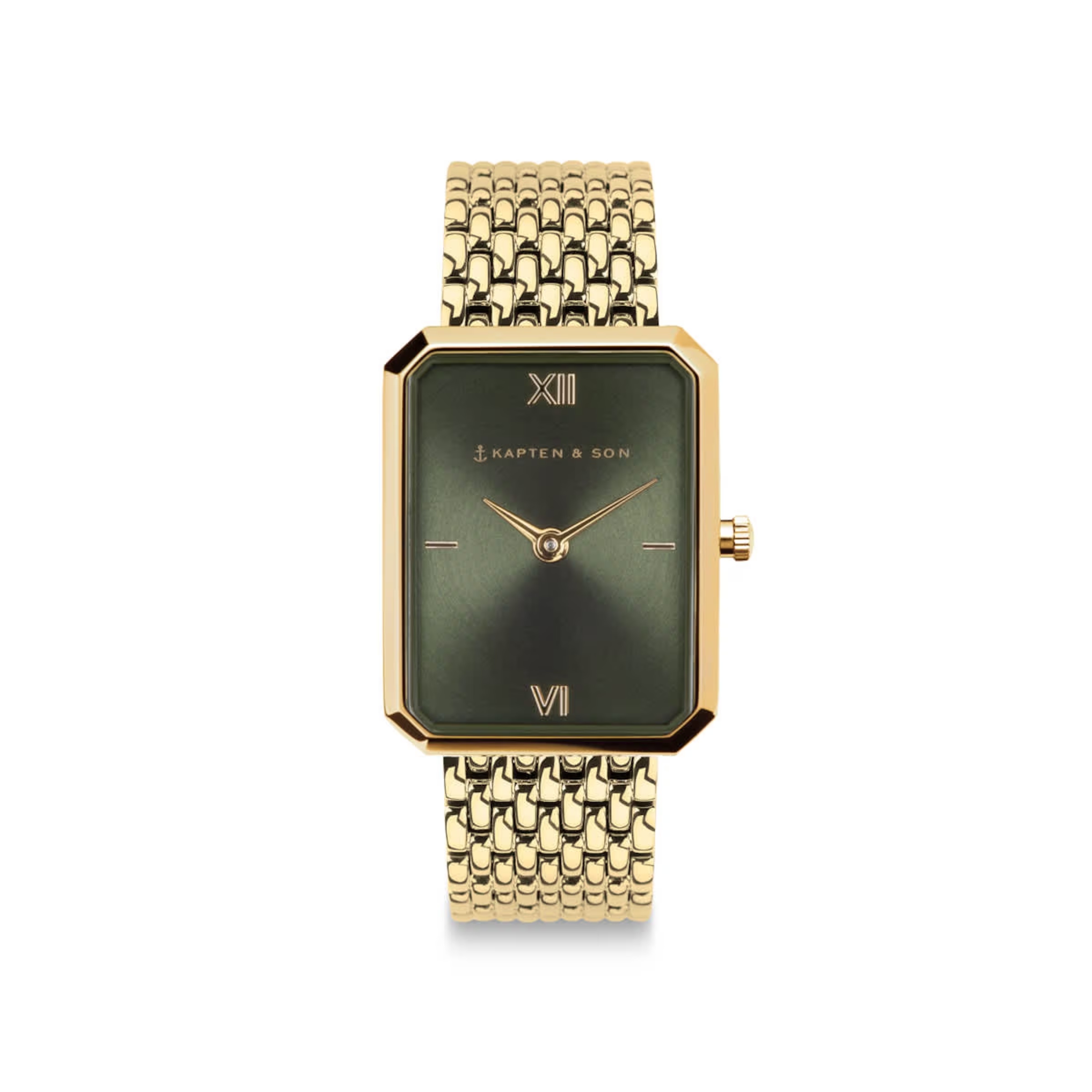 Acier tissé vert doré Grace