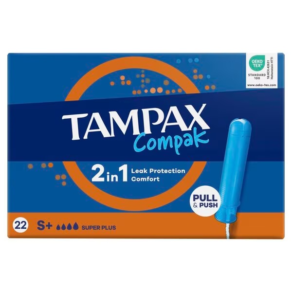 Tampax Compak Super Plus tamponi s aplikatorom<br>24 komada