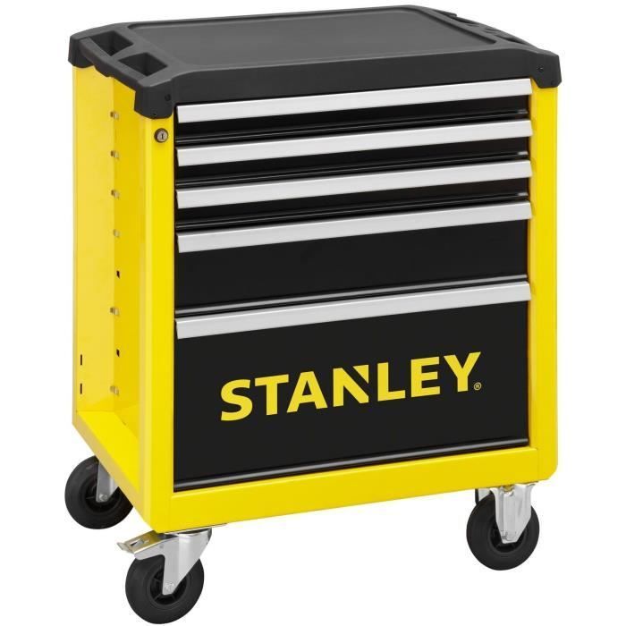 Carro portaherramientas de 5 cajones - STANLEY - STST74305-1 - Fabricado en Francia - Capacidad de carga máxima de 300 kg