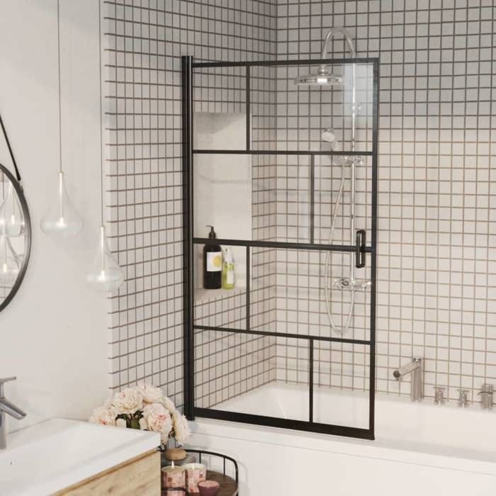vidaXL Mampara de ducha Mampara de bañera Mampara de ducha Mampara de bañera Mampara de baño Mampara de ducha Mampara de bañera Accesorio de baño Interior del hogar 150749