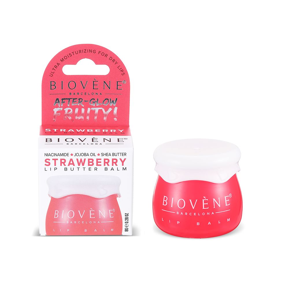 Балзам за усне After-Glow Fruity! са укусом јагоде и ниацинамидом Усне: балзами и нега