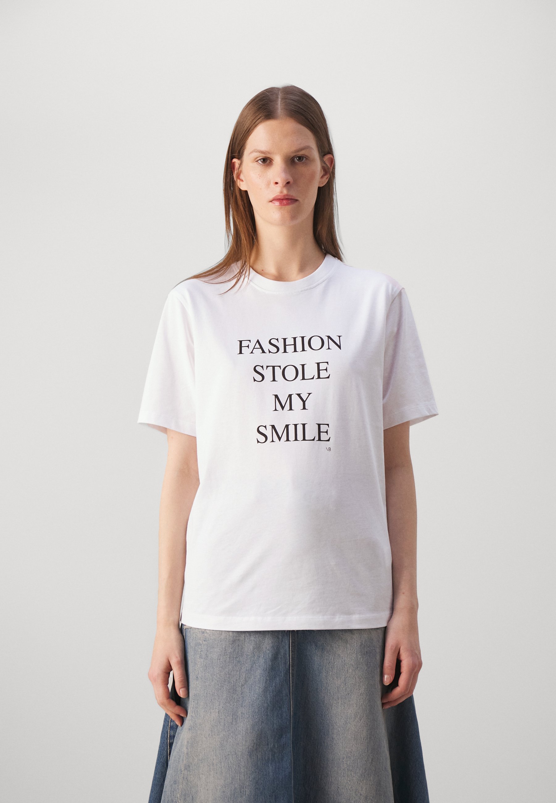 T-shirt à slogan Victoria Beckham - Imprimé - Blanc