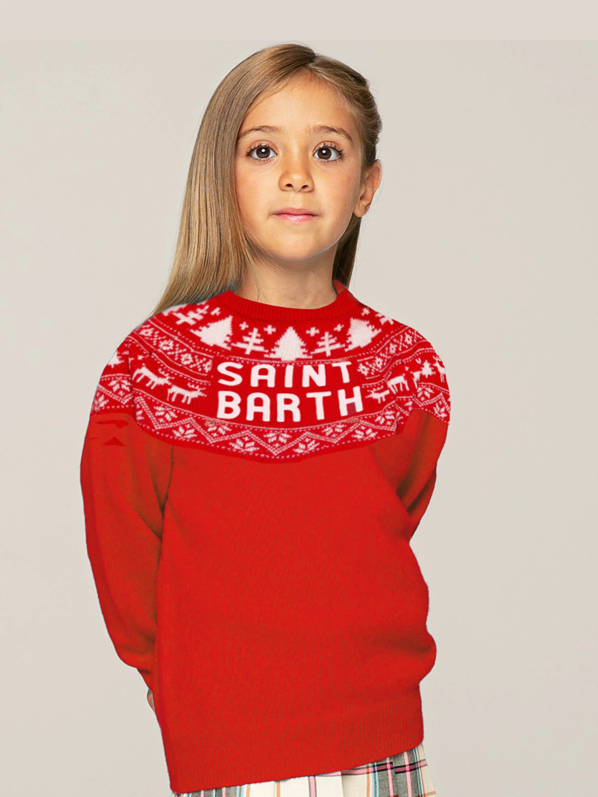 Norsk flicktröja med Sankt Barth-tryck
