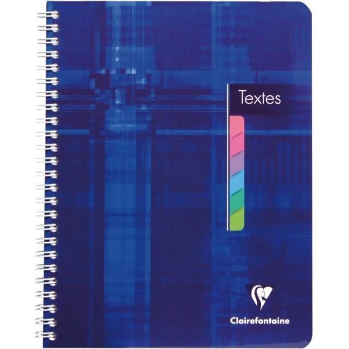 Caderno CLAIREFONTAINE, capa dura, 17 x 22 cm, 144 páginas