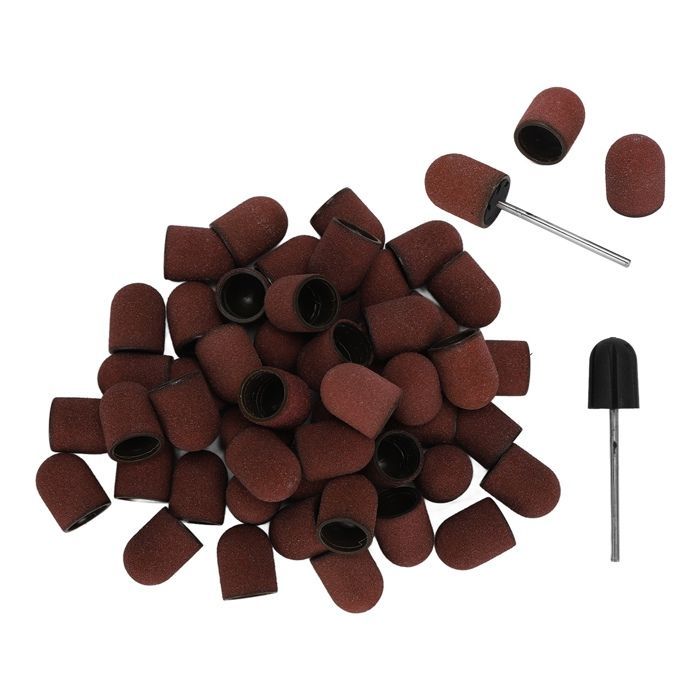 SALALIS Foret de ponçage des ongles Capuchons de ponçage pour Nail Art, grain 120 #, bandes de polissage et de hygiene manucure