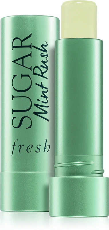 Fresh Sugar Mint Rush atsvaidzinošs lūpu balzams ar mitrinošu un atsvaidzinošu iedarbību.